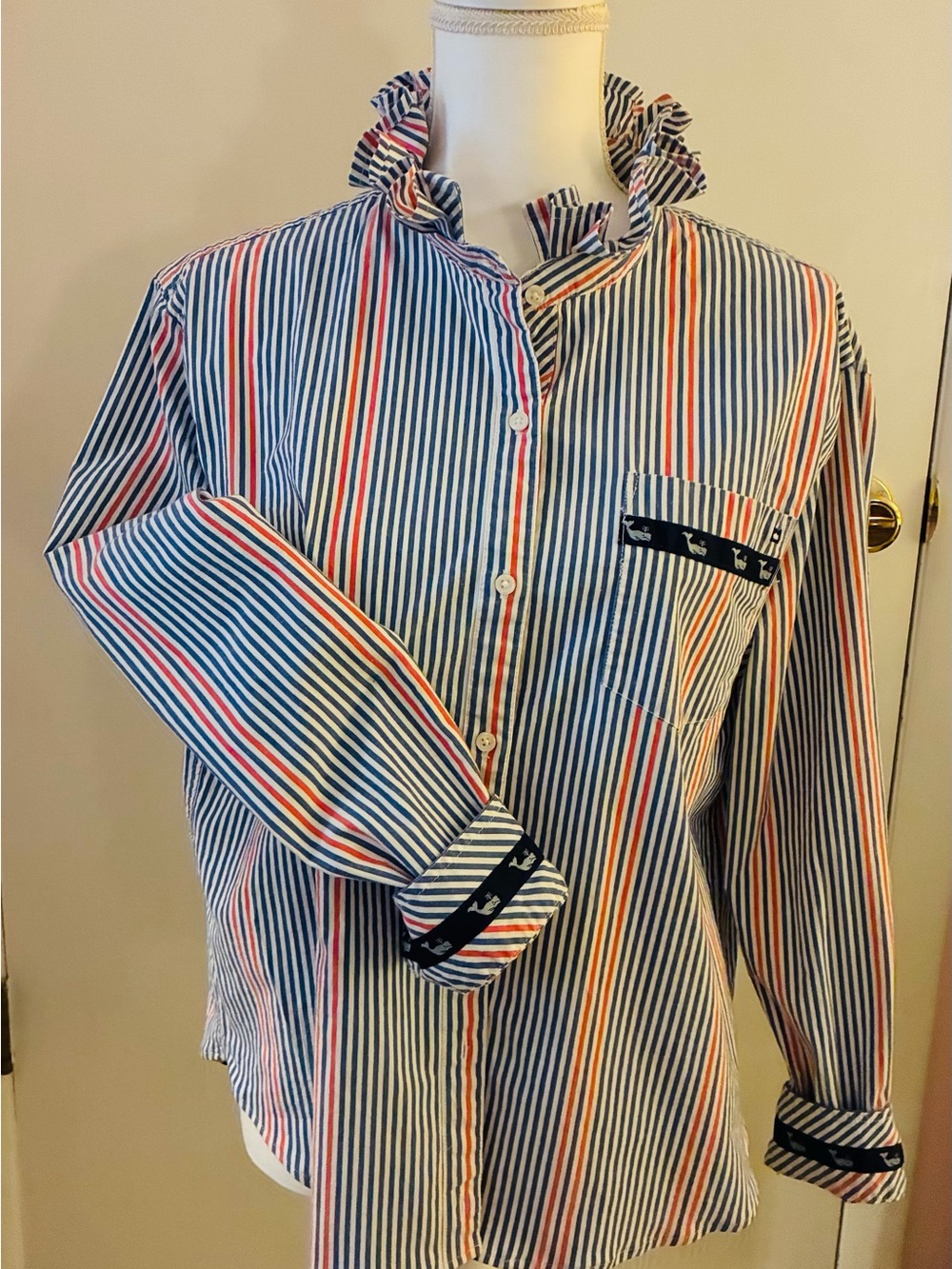 Up-Cycled  embellished women’s shirt